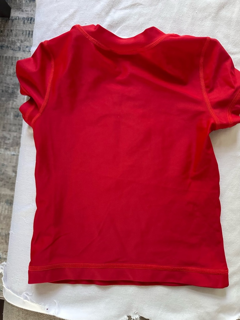 Hanna Andersson Kids Rash Guard Swim Top Red Sun Print Size 100 (3T 4T) - Picture 4 of 6